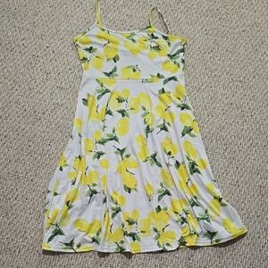 Lemon Print Summer Dress